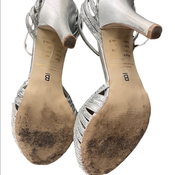 Bakers, silver, sequins, open toed, high heels. Woman’s 8 - Picture 5 of 6